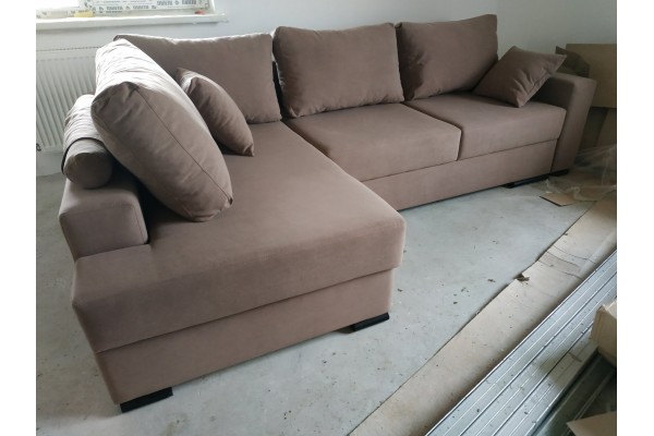 Премьер угловой (Желтовато-коричневый)