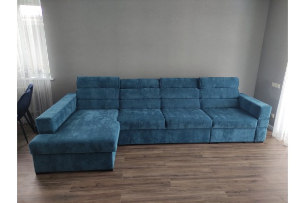 Диван-кровать угловой Эмилия-2 (айс)