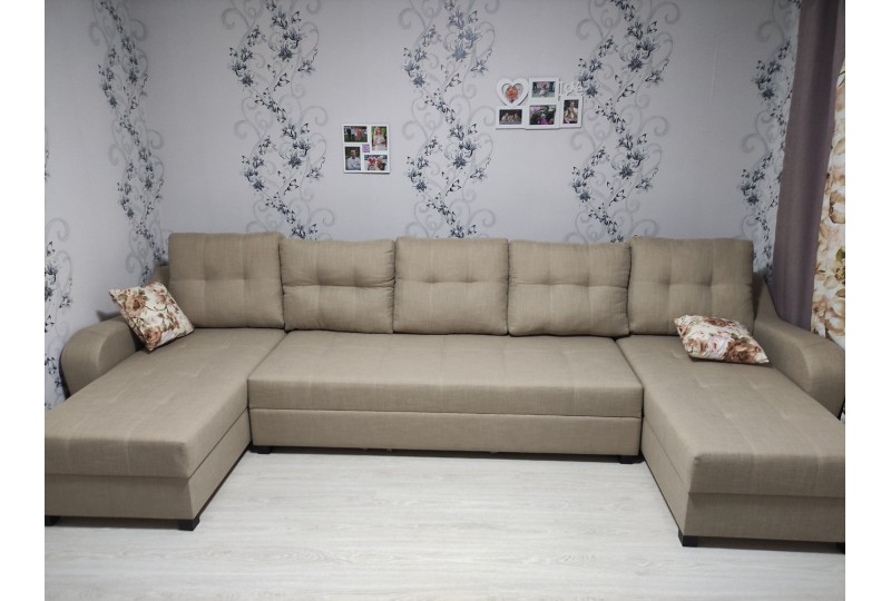 Диван-кровать угловой Ярослава-7 (рогожка)