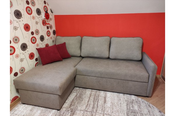 Диван-кровать угловой Оливия (песочный)